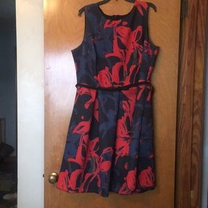 Dress Barn Belted Dress size 18